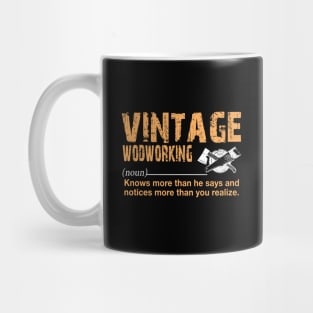 Vintage Wood-Working Noun Definition Gift Mug